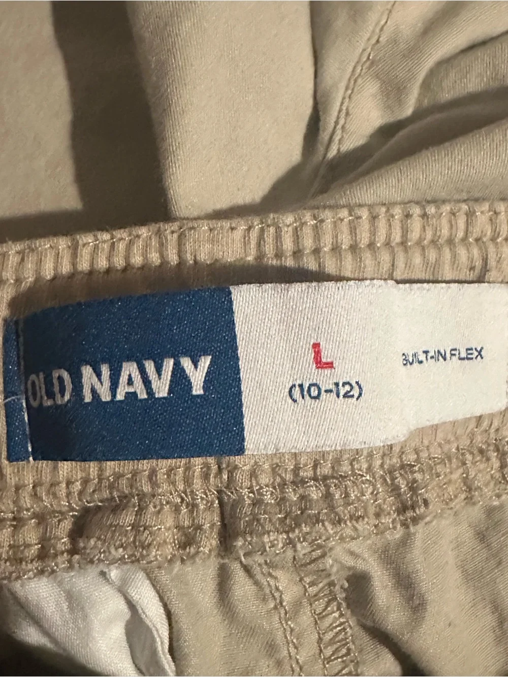 Old Navy Boy’s Large Khaki Stretch Waist Shorts